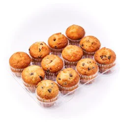 Giant Eagle Mini Muffins, Chocolate Chip, 12 Count