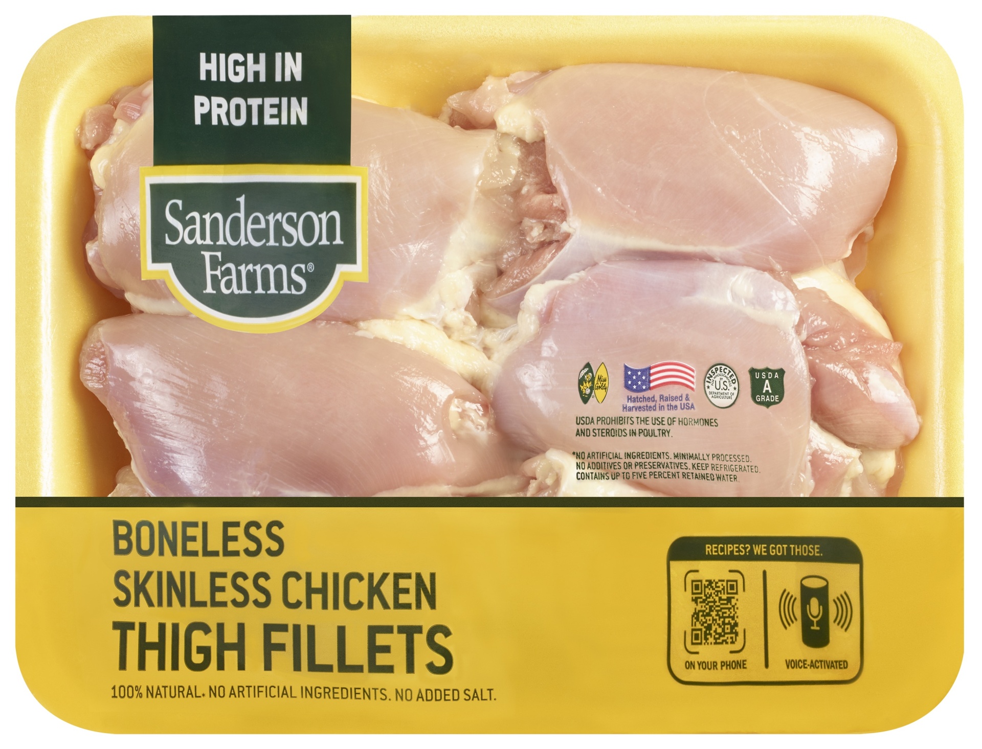 slide 1 of 1, Boneless Skinless Chicken Thighs, Per Package (Avg. 1.75 lb), per lb