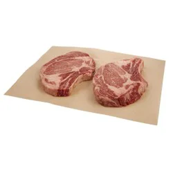 Raley's Beef Ribeye Steak Bone-In (2 Pieces) Per Pound