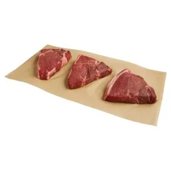 Raley's Beef Top Sirloin Steak, Boneless, Large Pack Per Pound