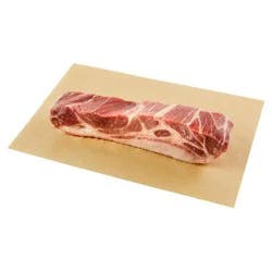 Raley's Pork Shoulder Country Style Strips, Bone-In Per Pound