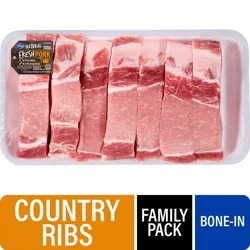 Kroger® Pork Country Ribs Bone In Family Pack, 1 lb