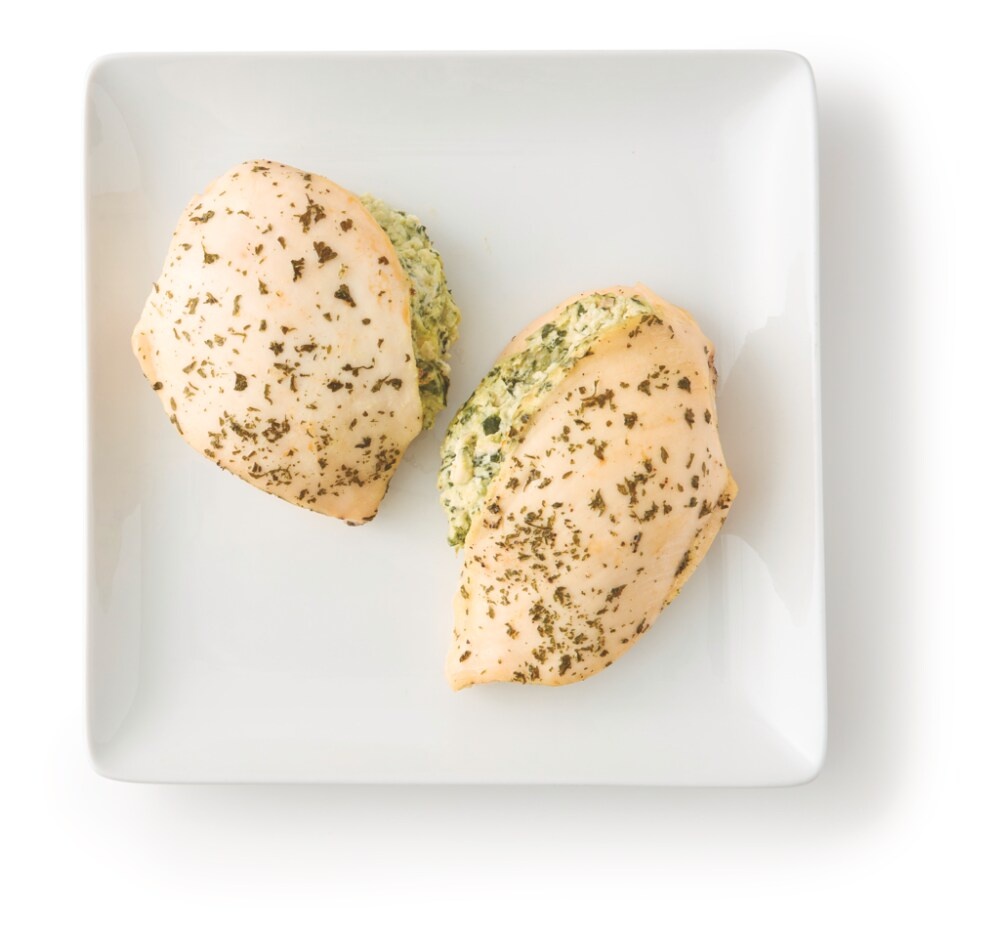 slide 2 of 2, Cust Serv Home Chef Spinach And Feta Chicken Breasts, per lb