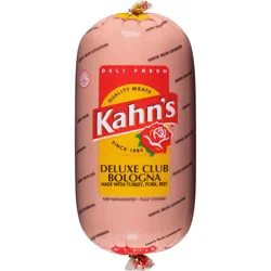 Kahn's® Fresh Deli Sliced Deluxe Club Bologna Lunch Meat