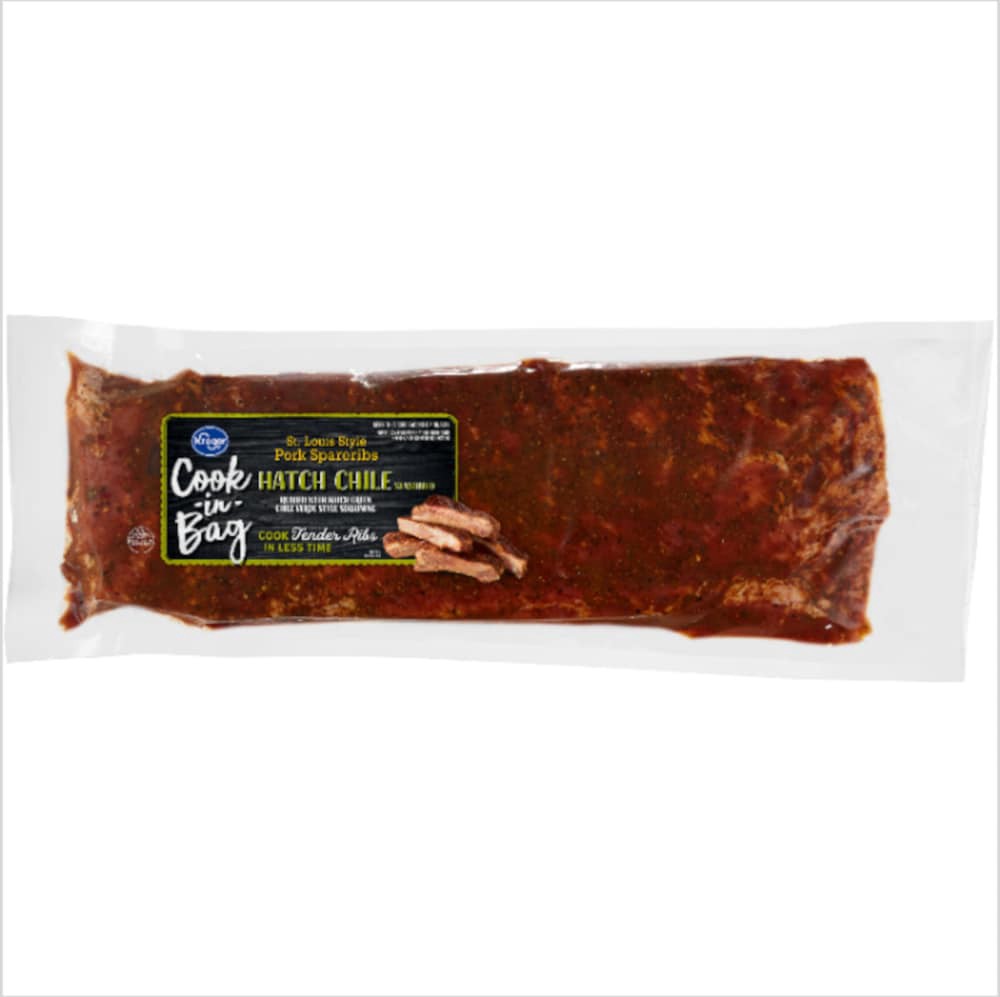 slide 2 of 2, Kroger Cook In Bag Hatch Chili Seasoned Pork Ribs, per lb