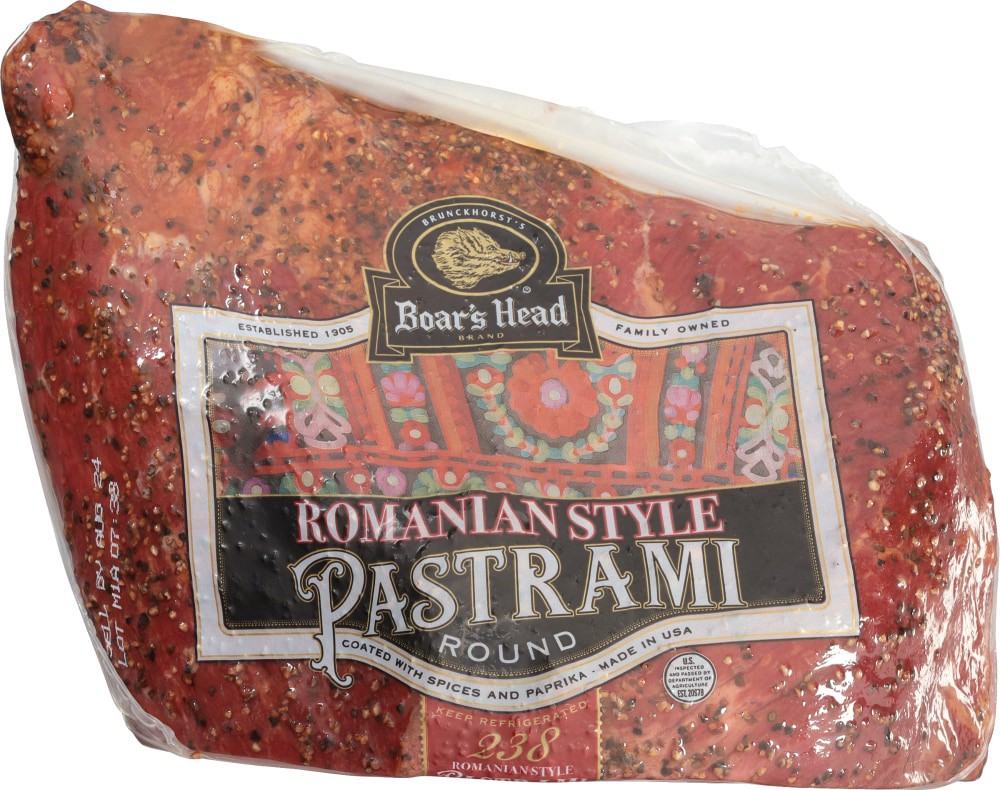 slide 2 of 6, Boar's Head Romanian Style Pastrami, per lb