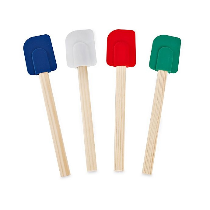 slide 1 of 1, SALT Silicone Spatulas, 4 ct