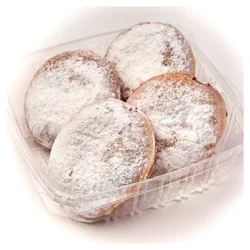 Bakery Raspberry Filled Powdered Donuts, 4 Count