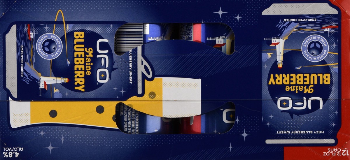 slide 7 of 13, UFO Beer Company Maine Blueberry Beer 12 - 12 fl oz Cans, 12 ct; 12 fl oz