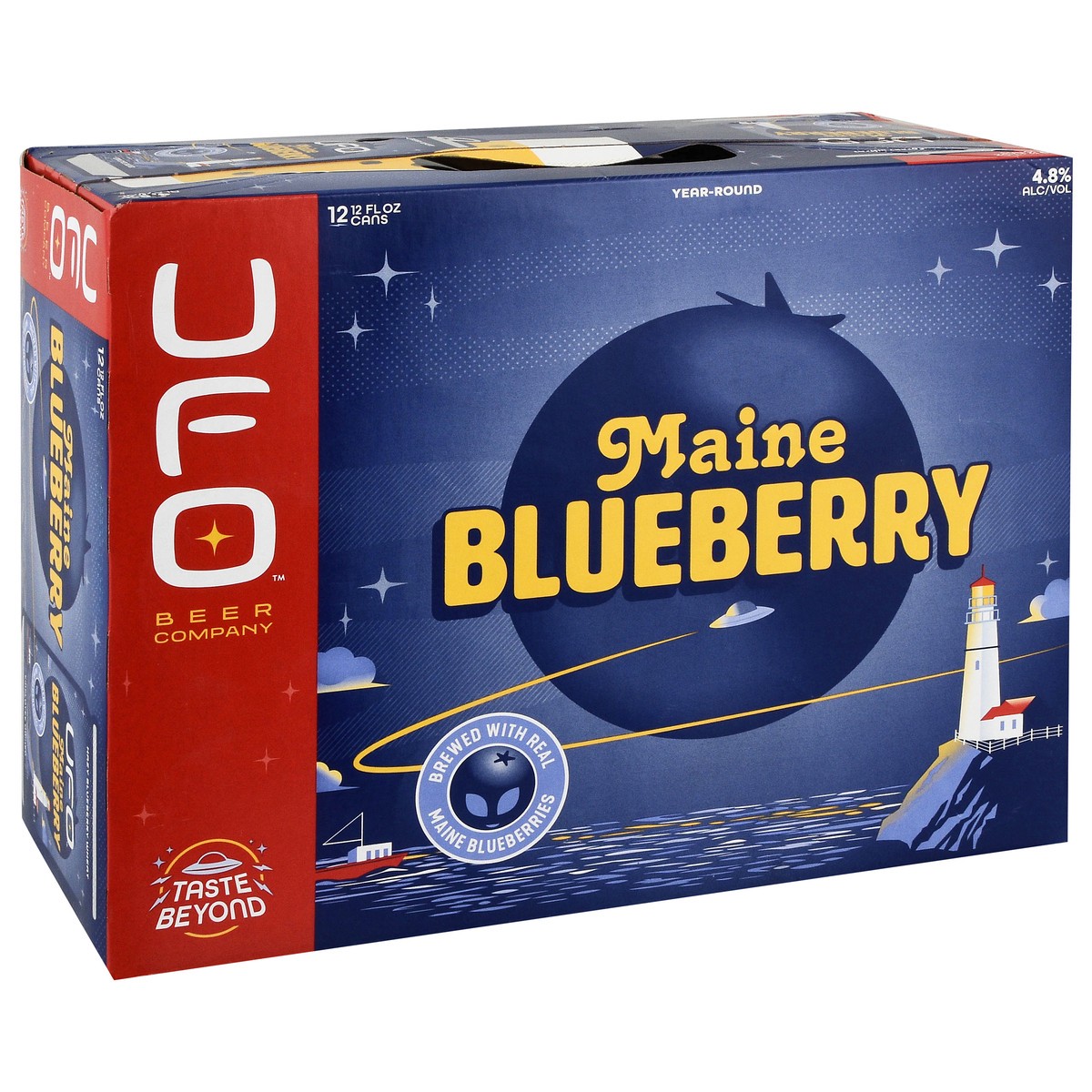 slide 13 of 13, UFO Beer Company Maine Blueberry Beer 12 - 12 fl oz Cans, 12 ct; 12 fl oz