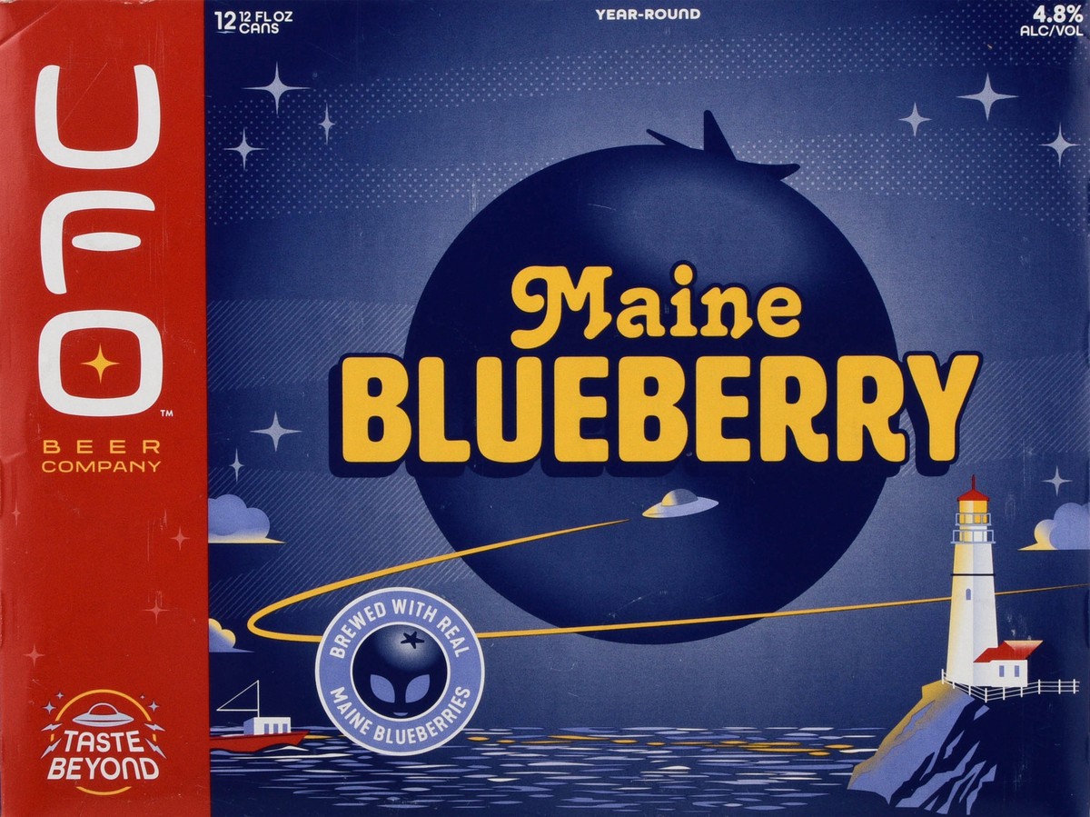 slide 8 of 13, UFO Beer Company Maine Blueberry Beer 12 - 12 fl oz Cans, 12 ct; 12 fl oz