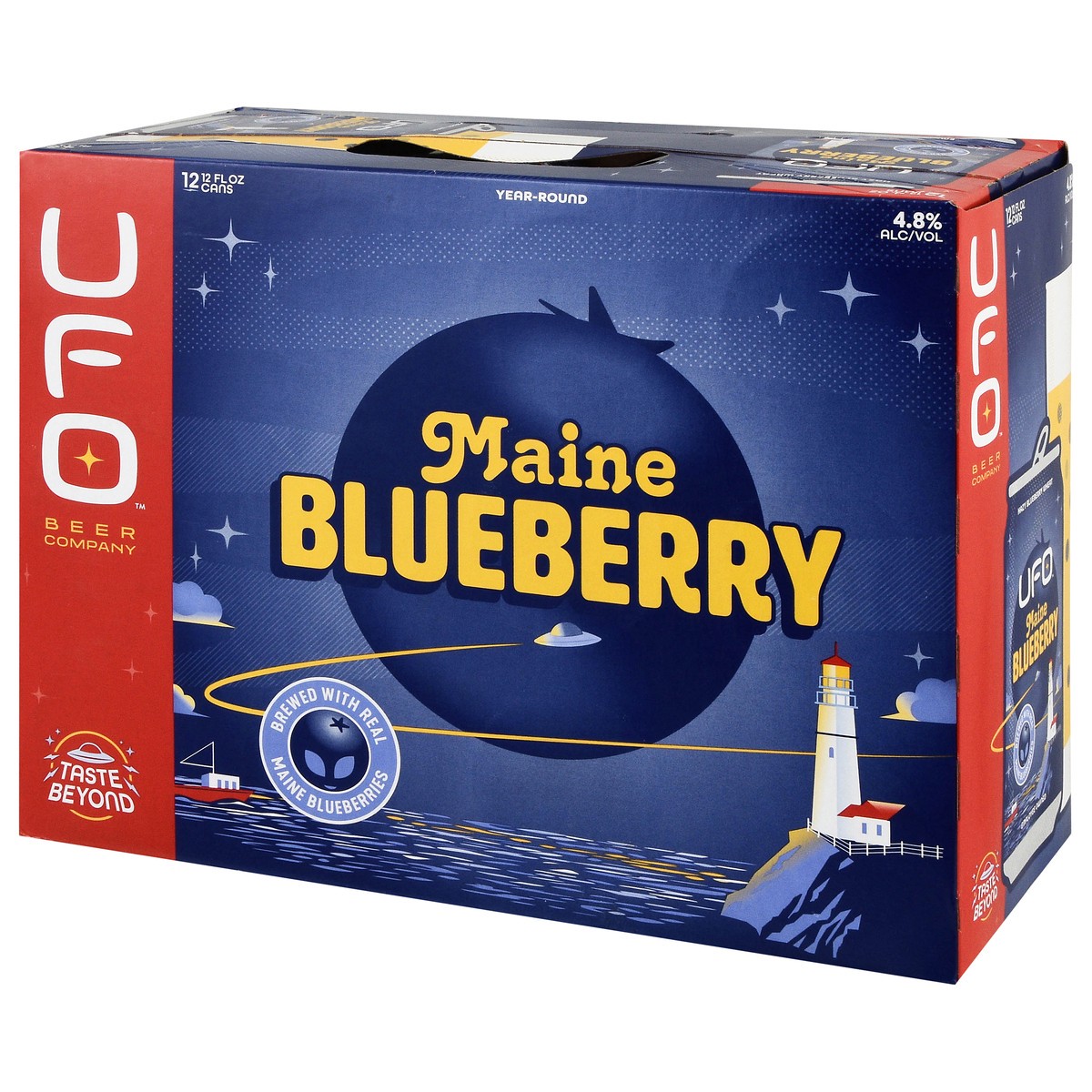 slide 9 of 13, UFO Beer Company Maine Blueberry Beer 12 - 12 fl oz Cans, 12 ct; 12 fl oz