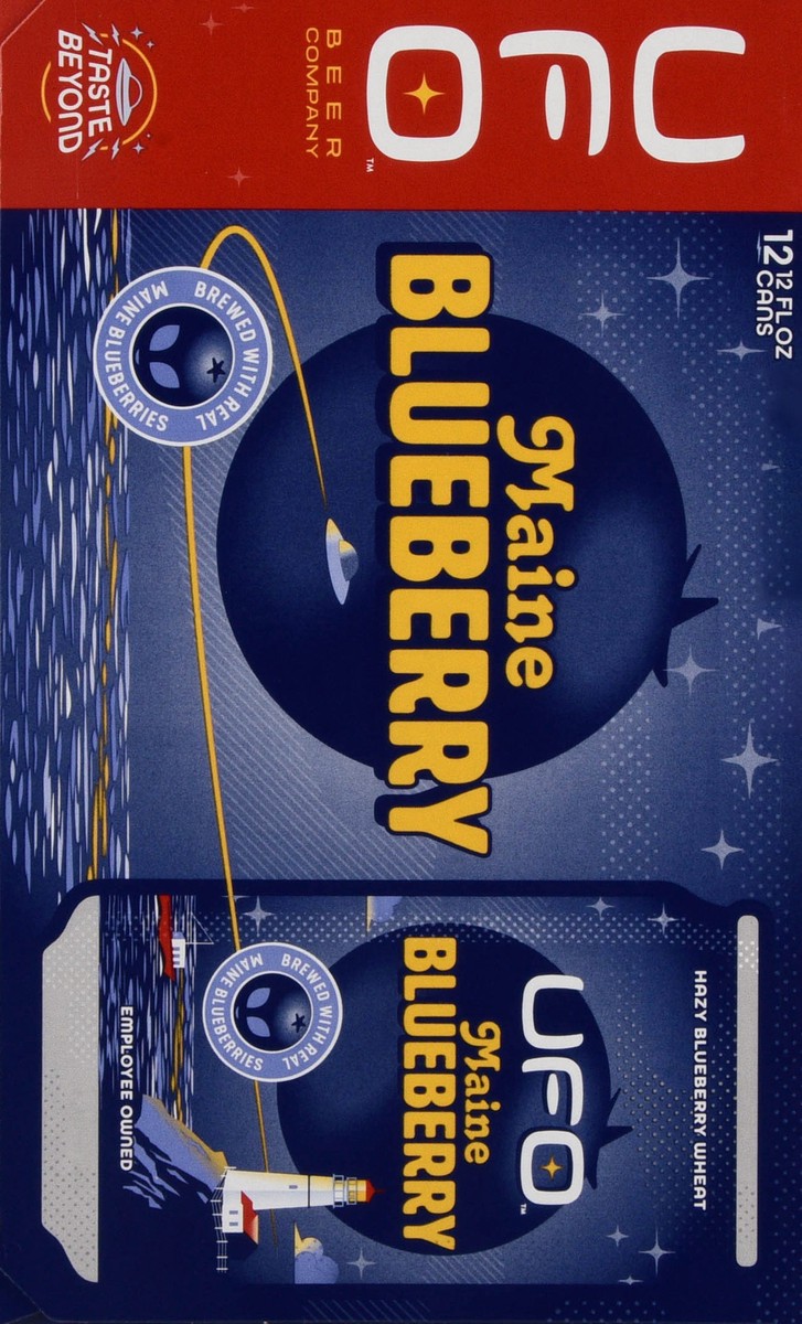 slide 2 of 13, UFO Beer Company Maine Blueberry Beer 12 - 12 fl oz Cans, 12 ct; 12 fl oz
