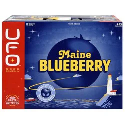 UFO Beer Company Maine Blueberry Beer - 12 x 12 fl oz Cans