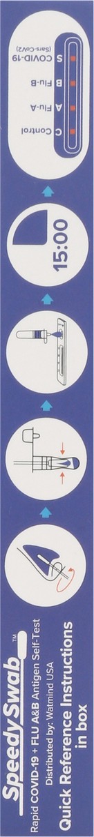 slide 7 of 12, Speedy Swab Ages 2 and Up Rapid COVID-19 + Flu A&B Antigen Self-Test 1 Each, 1 ct