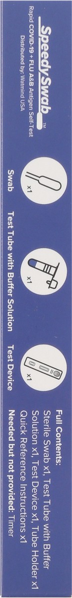 slide 12 of 12, Speedy Swab Ages 2 and Up Rapid COVID-19 + Flu A&B Antigen Self-Test 1 Each, 1 ct
