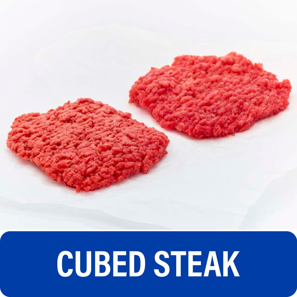 slide 5 of 5, Beef Cubed Steaks, per lb