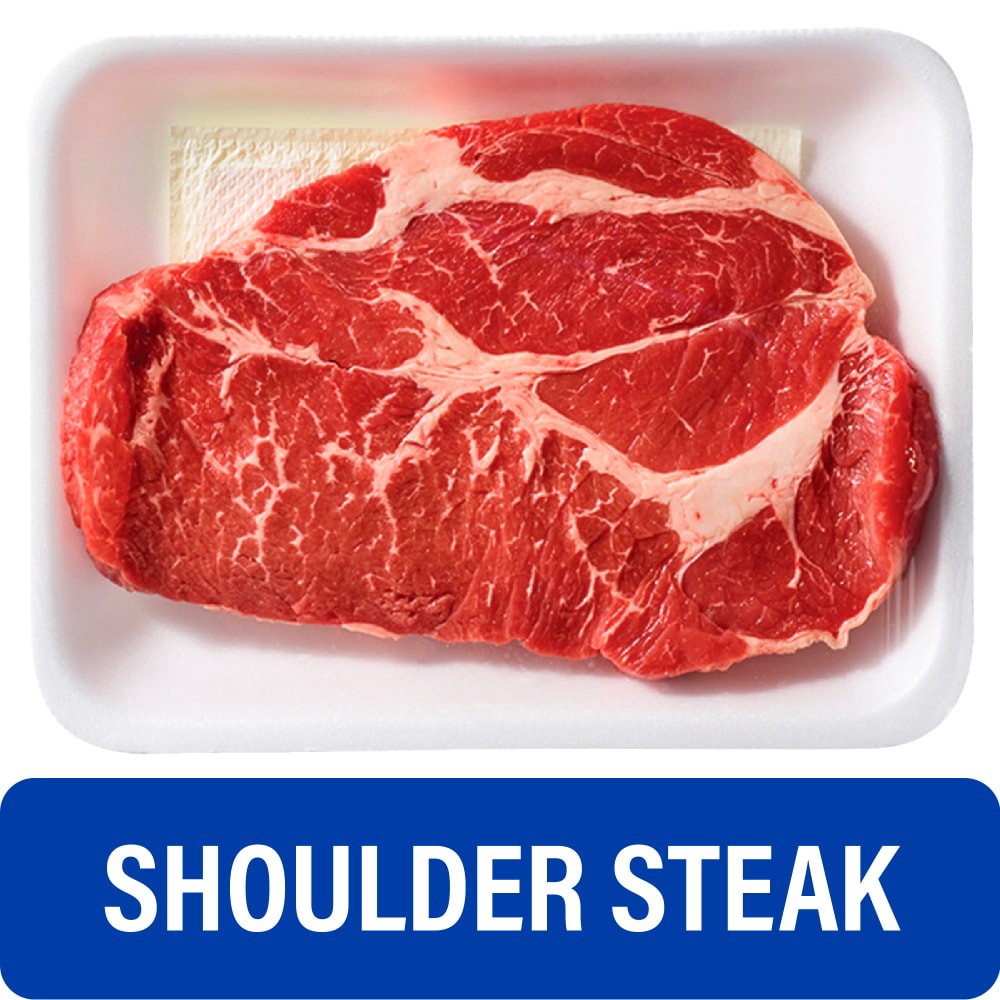 slide 2 of 5, Choice Beef Shoulder Steak (1 Steak), per lb