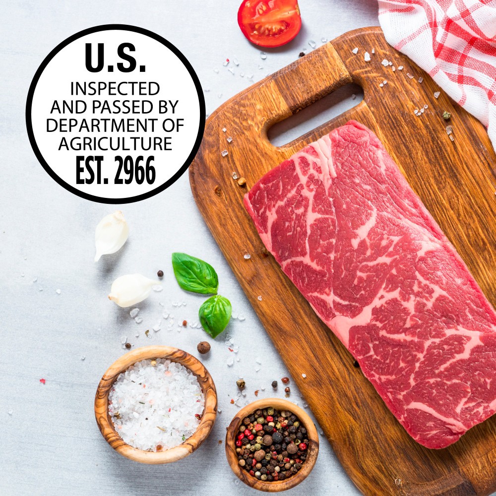 slide 3 of 5, Boneless Flat Iron Beef Steak (1 Steak), per lb