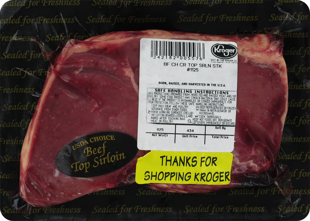 slide 2 of 2, Beef Top Sirloin Steak (Single), per lb