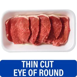 Choice Thin Cut Eye of Round Beef Steak
