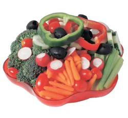 Red Veggie Tray