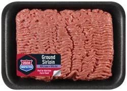 90% Lean Ground Sirloin Beef, Per Package (Avg. 1.00 lb)