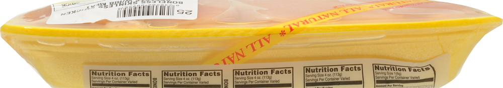 slide 4 of 4, Miller Boneless Skinless Chicken Breasts With Rib Meat 3 Per Pack, per lb
