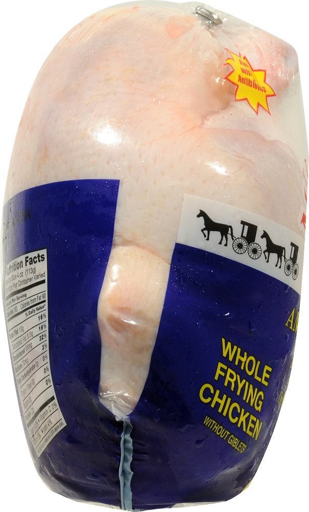 slide 4 of 4, Miller Whole Frying Chicken Without Giblets, per lb