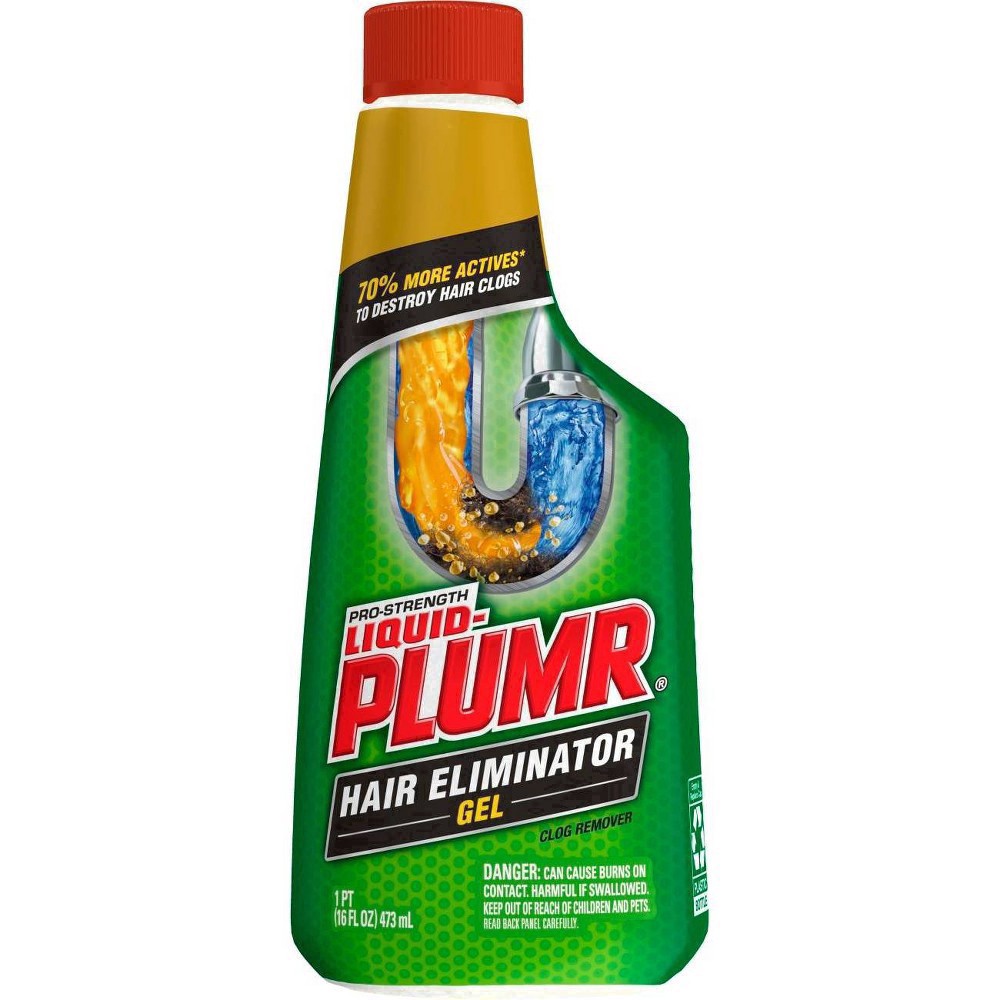 slide 19 of 43, Liquid-Plumr Pro-Strength Hair Eliminator Gel Clog Remover 1 pt, 1 pint