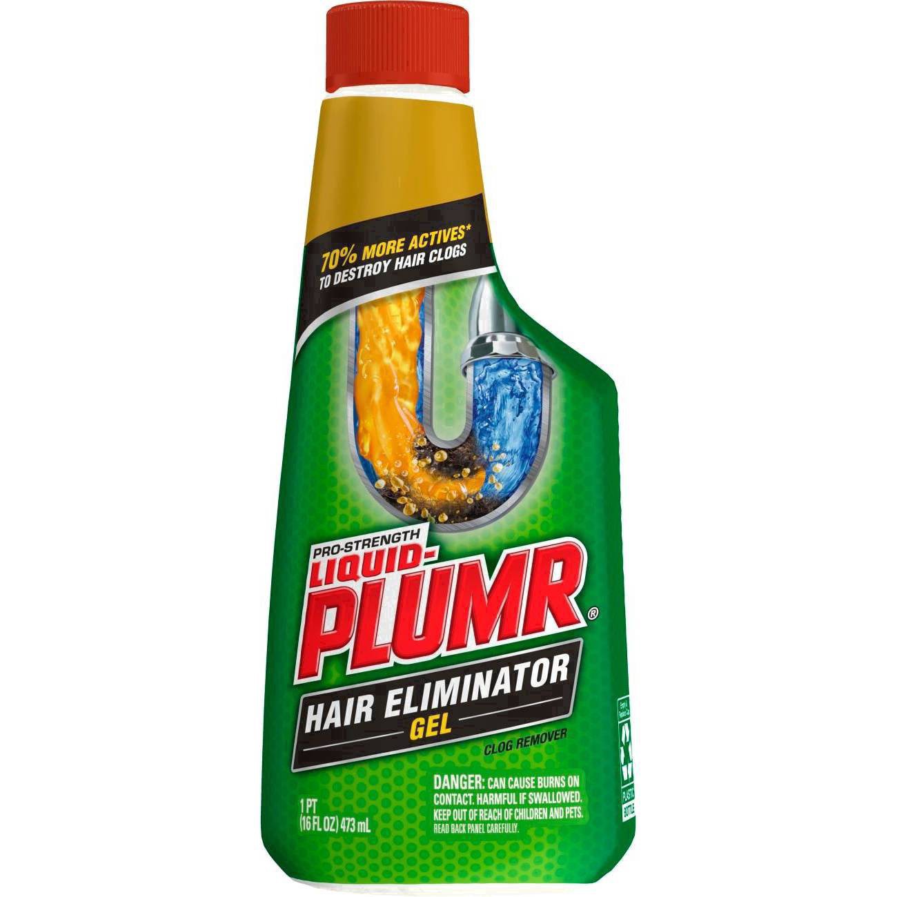 slide 20 of 43, Liquid-Plumr Pro-Strength Hair Eliminator Gel Clog Remover 1 pt, 1 pint