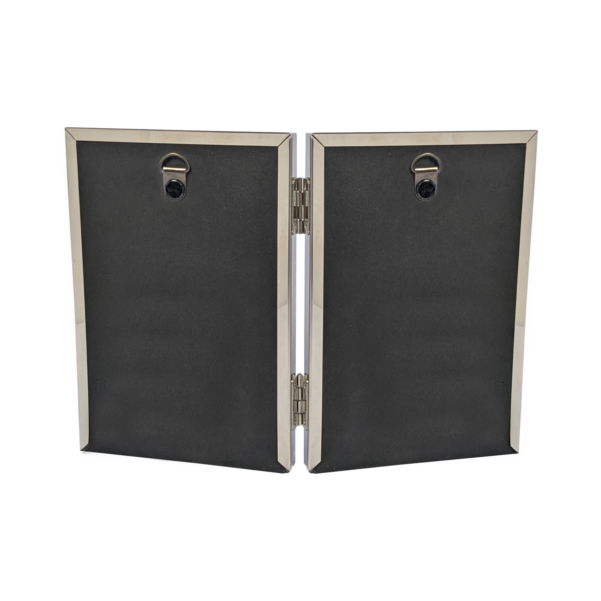 slide 2 of 6, 2-Opening Basics 4" X 6" Silver Rounded Metal Tabletop Frame By Studio Decor, 4 in x 6 in