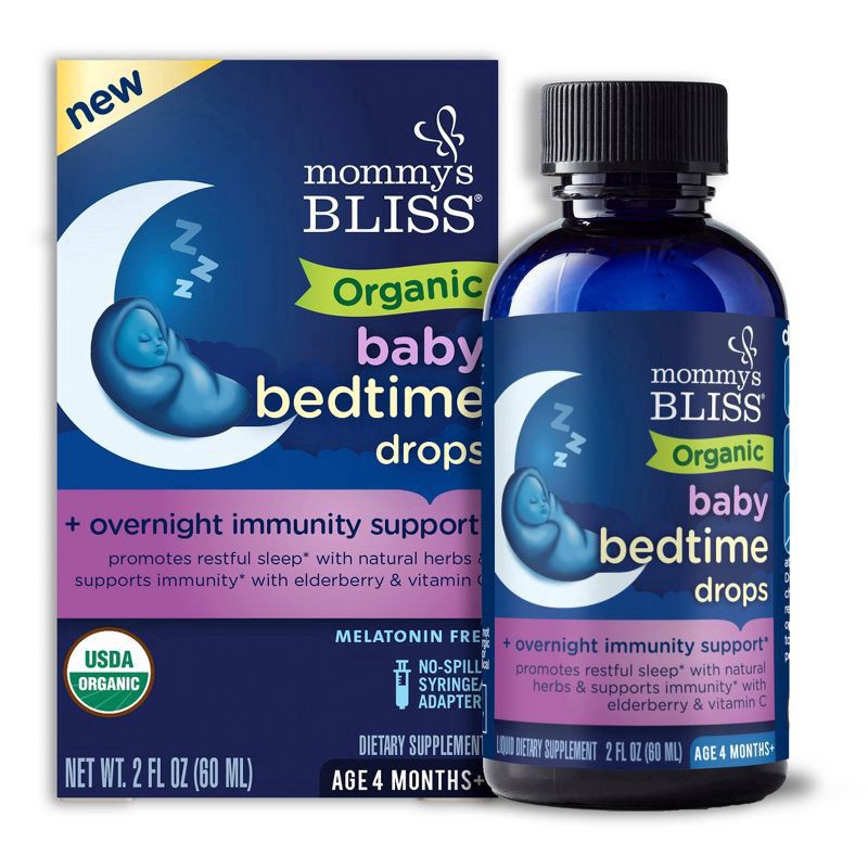 slide 1 of 11, Mommy's Bliss Organic Age 4 Months+ Baby Bedtime Drops 2 oz, 2 oz