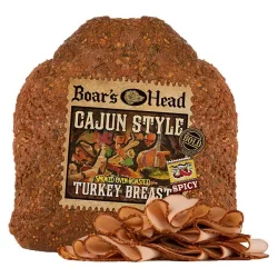 Boars Head Fresh Sliced Smoked Oven Roasted Bold Cajun Style Turkey Breast