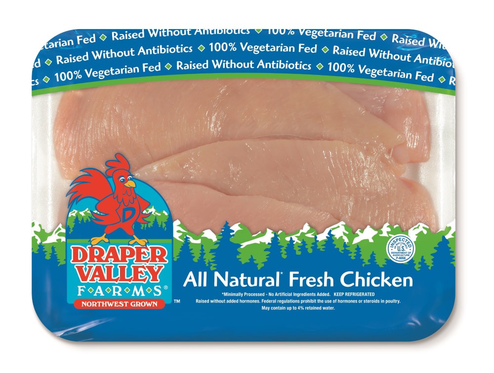 slide 2 of 2, Draper Valley All Natural Fresh Chicken Breast, per lb