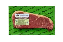 Jackie & Sons Organic Beef, Grass-Fed New York Strip Steak