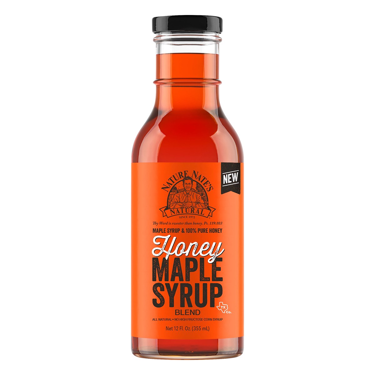 slide 1 of 10, Nature Nate's Honey Maple Syrup, 12.5 fl oz