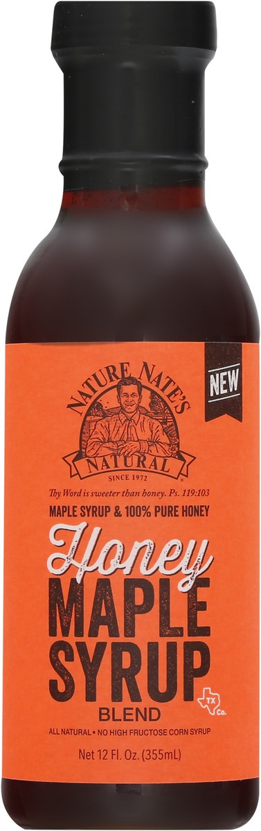 slide 9 of 10, Nature Nate's Honey Maple Syrup, 12.5 fl oz