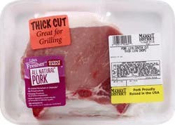 Giant Eagle Pork, Bone-in Loin, Center Cut Chops, Thick