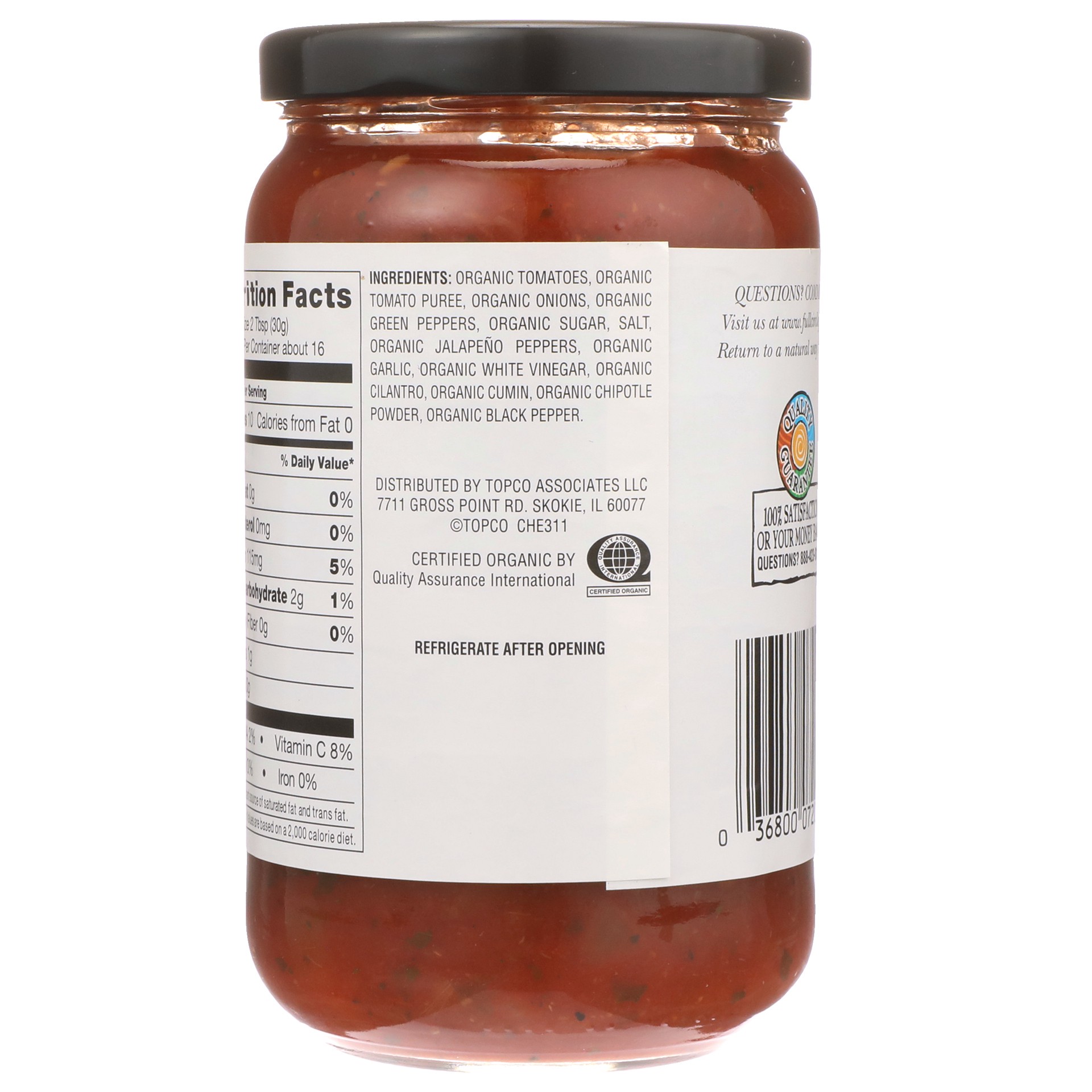 slide 4 of 6, Full Circle Market Organic Medium Salsa 16 oz, 16 oz