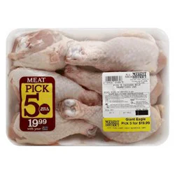 Market District Chicken Drumsticks, Pick 5