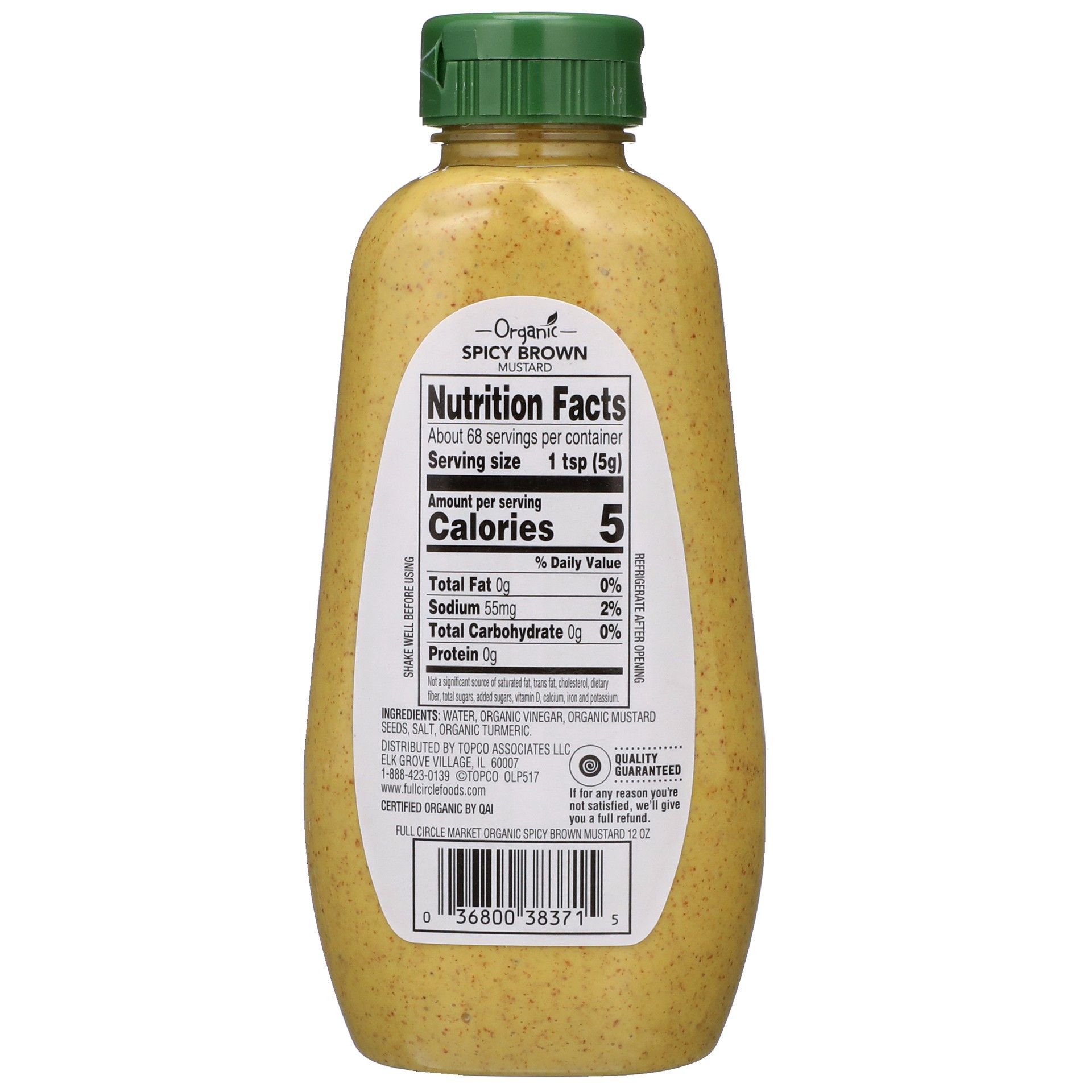 slide 6 of 6, Full Circle Market Organic Spicy Brown Mustard, 12 oz