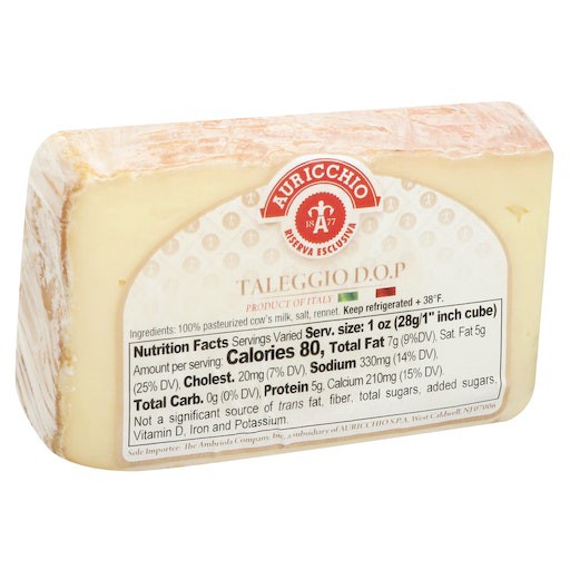 slide 1 of 1, Auricchio Taleggio Cheese D.O.P, per lb
