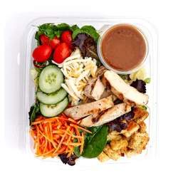 Market District Giant Eagle Garden Salad With Grilled Chicken and Balsamic Vinegar