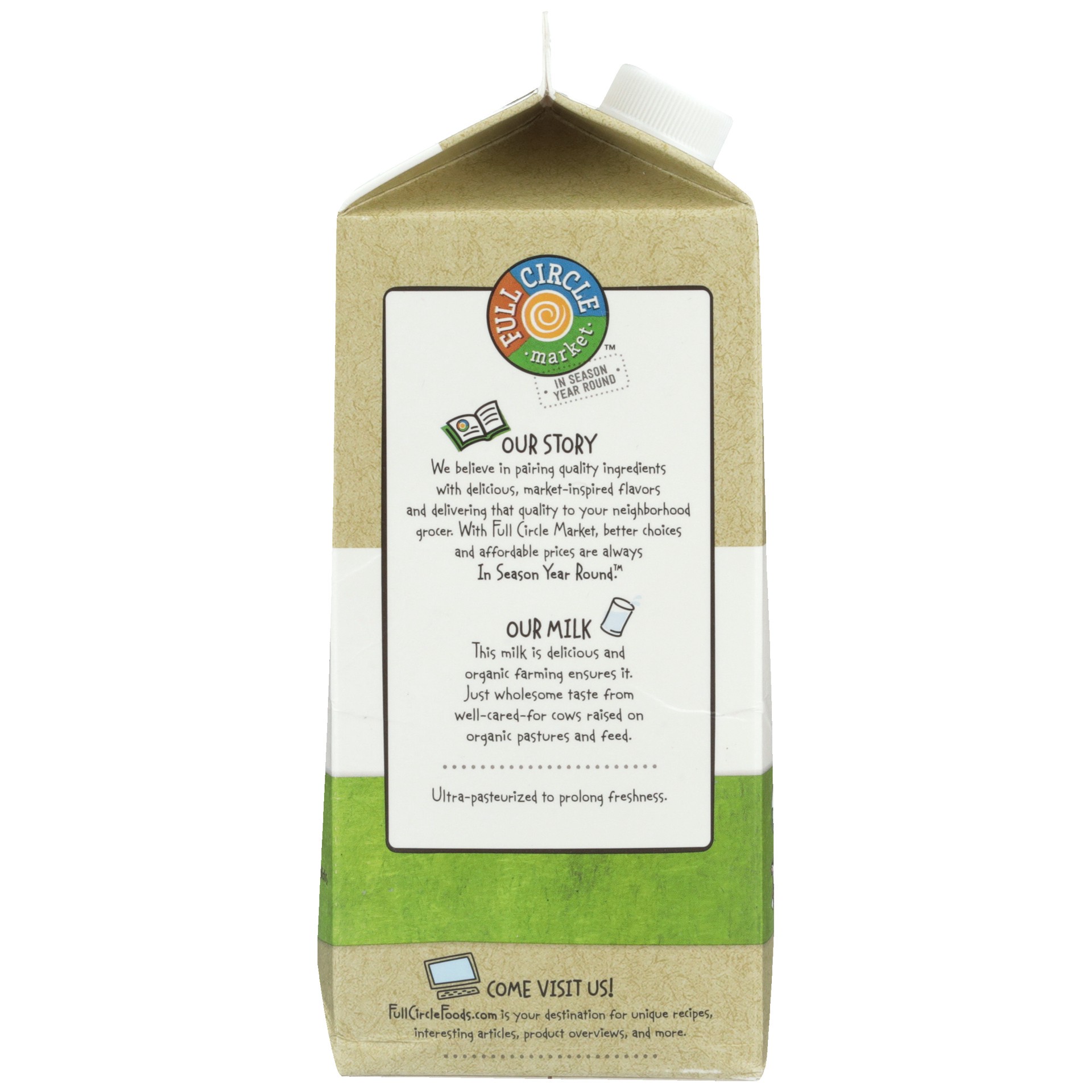 slide 6 of 6, Full Circle Market Organic Fat Free Milk, 64 fl oz