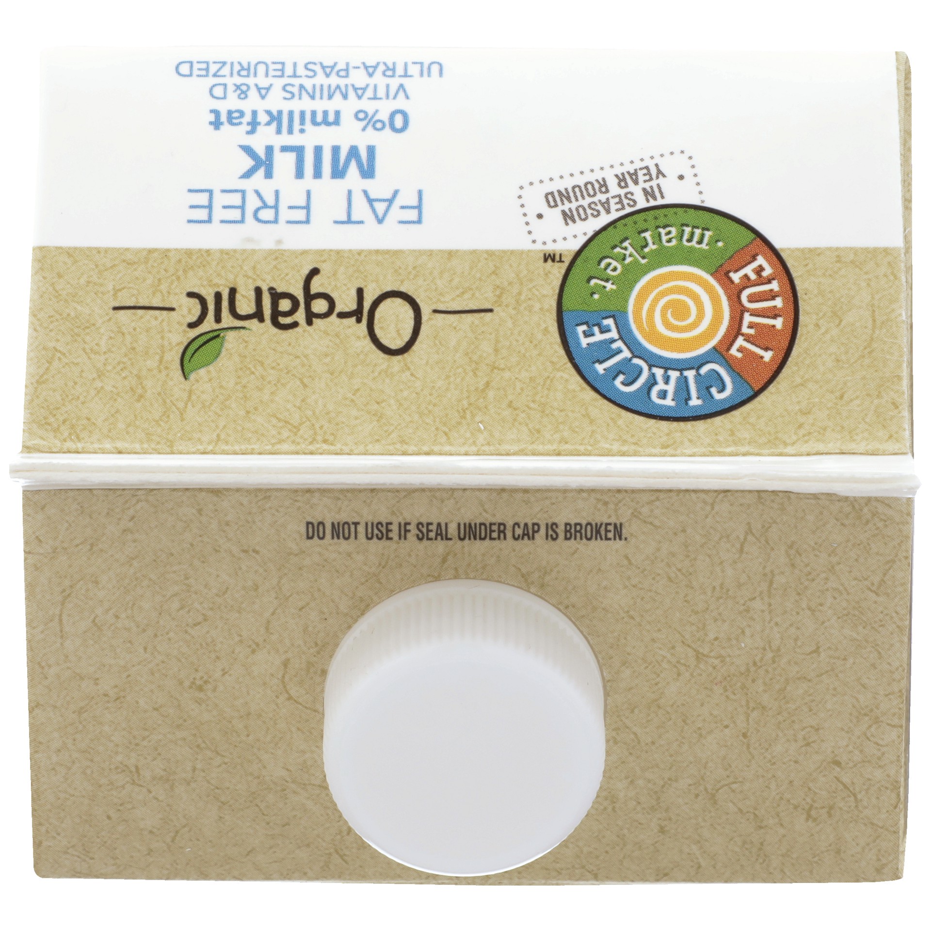 slide 3 of 6, Full Circle Market Organic Fat Free Milk, 64 fl oz