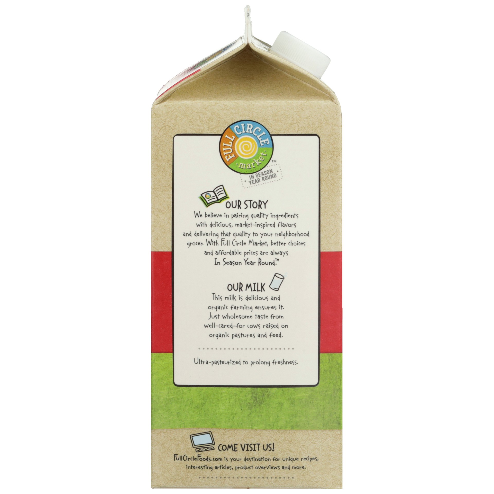 slide 2 of 6, Full Circle Market Organic Whole Milk, 64 fl oz