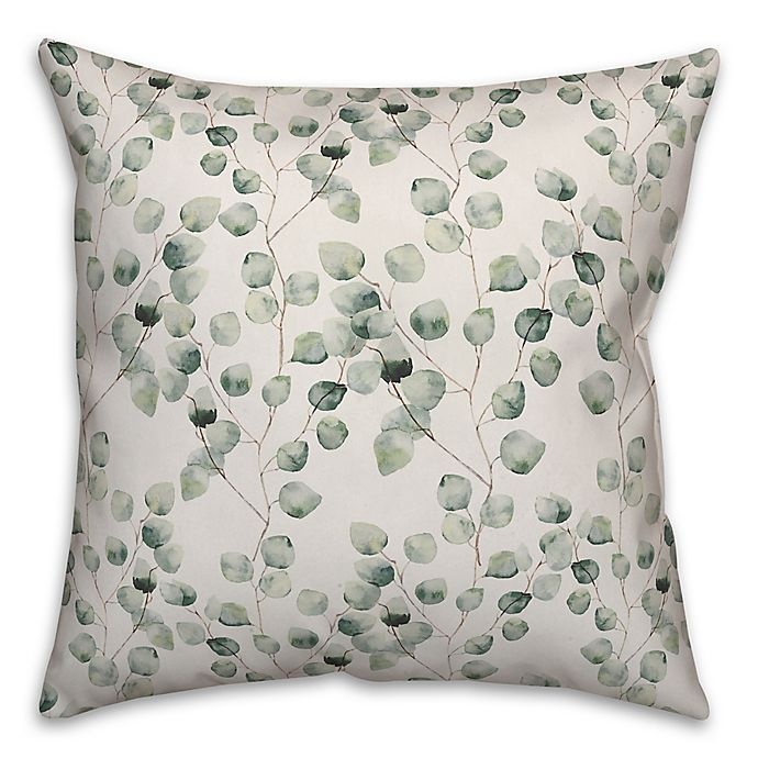 slide 1 of 1, Designs Direct Soft Eucalyptus Square Throw Pillow - Green, 1 ct