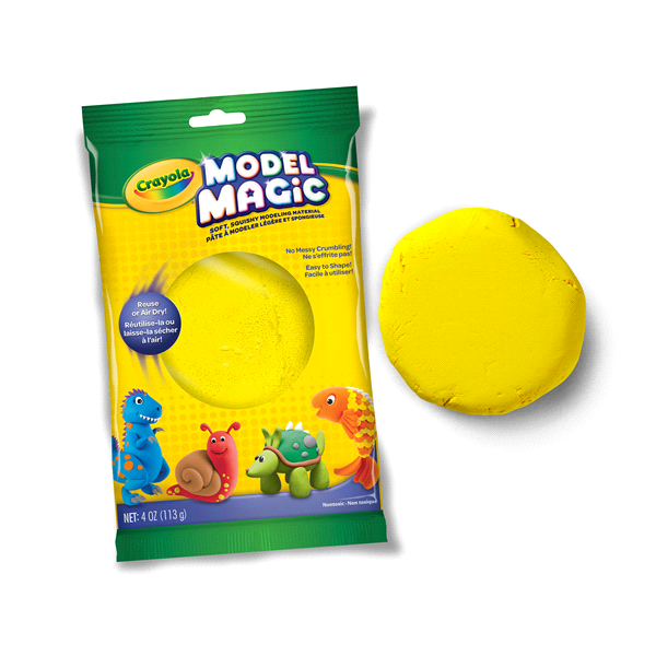 slide 4 of 9, Crayola Model Magic Modeling Material - Yellow, 4 oz