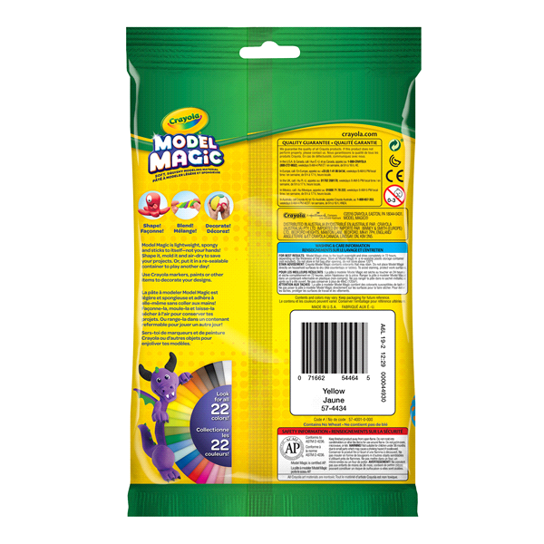 slide 8 of 9, Crayola Model Magic Modeling Material - Yellow, 4 oz